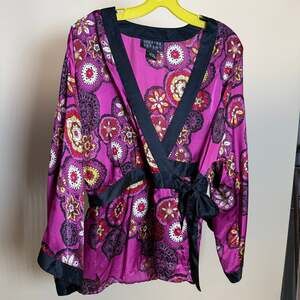VTG Y2K Spenser Jeremy Silk Wrap Top